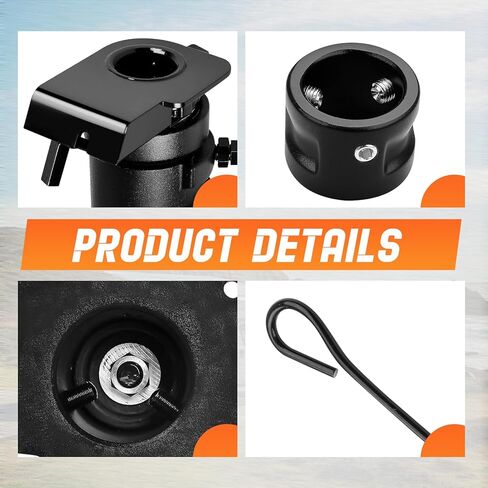 12"-16" Adjustable Cushioned 5th Wheel Gooseneck Adapter, Fit for 2-5/16" Gooseneck Hitch Balls, 20,000 lb Towing Capacity, OE C5G1216 in Saudi Arabia