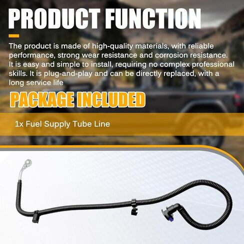 خط أنبوب إمداد الوقود متوافق مع 2012-2017 Jeep Wrangler 3.6L لـ 2018 Wrangler JK 3.6L استبدال لـ 68141849AD 68141849AA 68141849AB 68141849AC in Kuwait