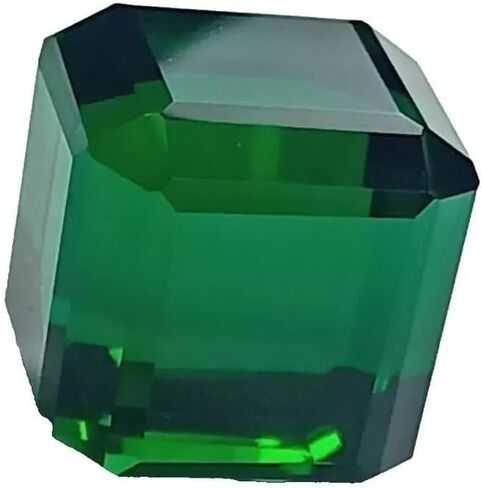 Certified 92.15 Ct Natural Tsavorite Green Garnet Cube Cut Loose Gemstone in Saudi Arabia