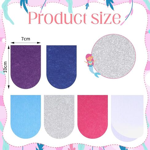 Rainbow Fish Costume Set, Rainbow Fish Pendant Earrings & 60 Pcs Mermaid Scale Fabric, Book Story Character Costume Accessories for Teachers, Educators, Librarians in Saudi Arabia