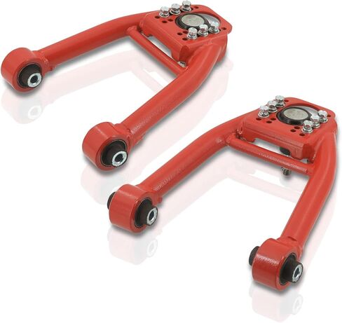 AJP Distributors Front Upper Suspension Adjustable Tubular Steel Control Arm Camber Kit Red Compatible/Replacement For Civic EJ6 EJ7 EJ8 EM1 EK1 EK2 EK3 EK4 EK9 1996 1997 1998 1999 2000 96 97 98 99 00 in Saudi Arabia