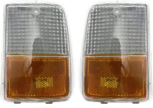 KarParts360 For Chevy Caprice Corner Light 1987 88 89 1990 Driver Side | Clear & Amber Lens | GM2550102 | 5974649 in Saudi Arabia