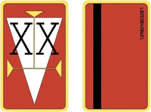 HXH Hunter ID Card, Hunter Exam- Anime Manga Cosplay Accessories Merch Gift (Red) in Saudi Arabia