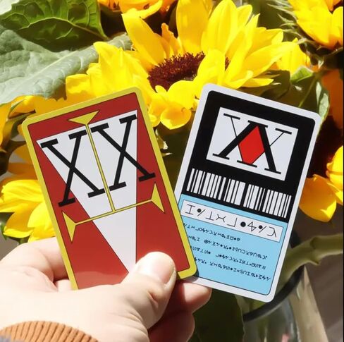 HXH Hunter ID Card, Hunter Exam- Anime Manga Cosplay Accessories Merch Gift (Red) in Saudi Arabia