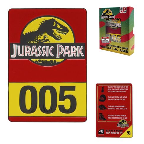 Jurassic Park 30th Anniversary Replica Vehicle I.D Ingot in Saudi Arabia