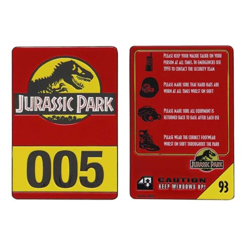 Jurassic Park 30th Anniversary Replica Vehicle I.D Ingot in Saudi Arabia