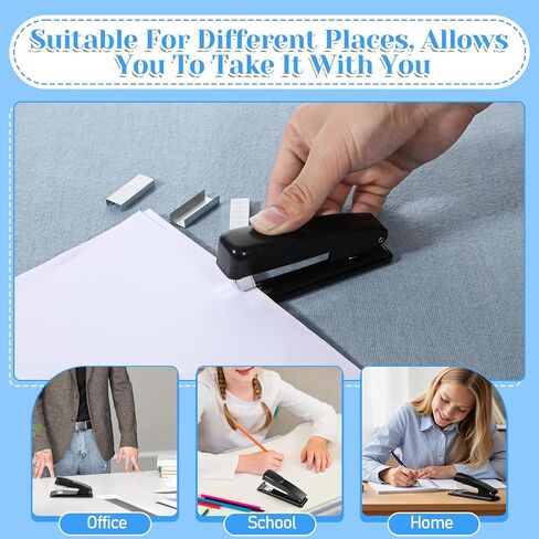 9 قطع من دباسات سطح المكتب، دباسات معدنية لسطح المكتب مع 6000 دباسة مكتبية شديدة التحمل مع دباسات مكتبية بسعة 25 ورقة للوازم المكتبية in Kuwait