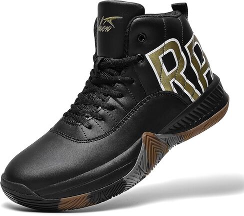 ASHION Mens Basketball Shoes High Top Streetball Lightweight Outdoor Sneakers Cushioning Shoes for Team Sports Athletic in Saudi Arabia