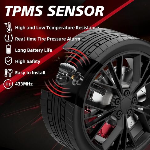 مستشعر مراقبة ضغط الإطارات المبرمج مسبقًا مناسب لسوبارو - 2019 2020 2021 2022 2023 2024 Ascent 2017-2024 Impreza Outback Crosstrek Legacy 2024 WRX 4 قطع 433 ميجا هرتز OE-28103FL00A in Kuwait