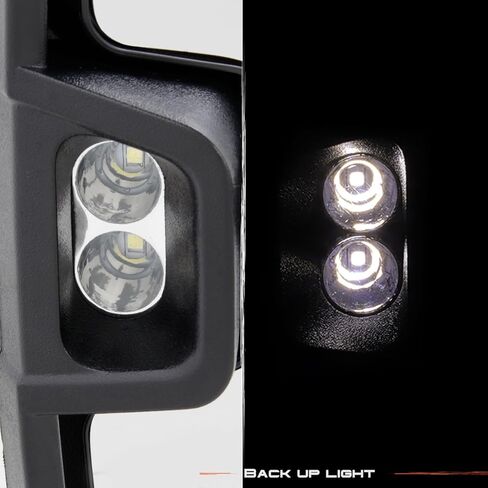 AKKON - For 14-18 Silverado Sierra Pair of Powered + Heated Glass + Sequential Turn Signal Side Black Towing Mirrors in Saudi Arabia