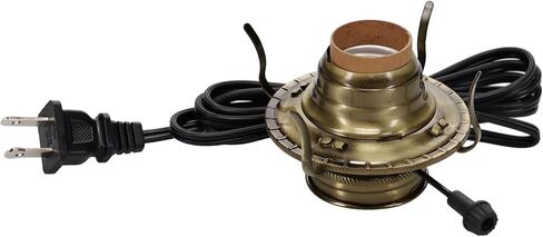 B&P Lamp® #2 موقد كهربائي مطلي بالنحاس العتيق مع مفتاح تشغيل وإيقاف وسلك لون نحاسي عتيق in Saudi Arabia