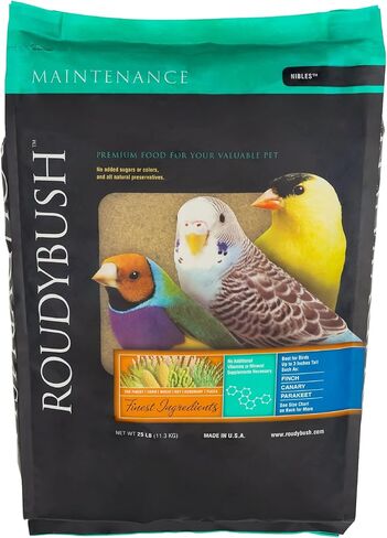 RoudyBush Daily Maintenance, Nibbles Bird Food, 25-Pound (225NIDM) in Saudi Arabia