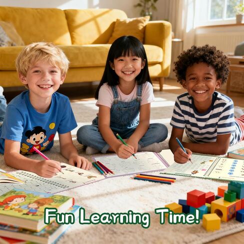 Magic Grooved Writing Practice for Kids Ages 3-8, Reusable grooved Handwriting Practice for Kids 5-7,Preschool Learning Activities Tracing WorkBooks Educational Gift in Saudi Arabia