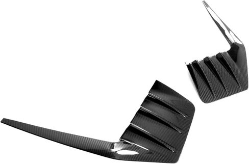 IKON MOTORSPRTS, Rear Bumper Side Fins Compatible With 2023-2025 BMW G87 M2 All Models, M Performance Style Diffuser Vent Canards Cover Dry Carbon Fiber Garnish Splitter Trim Pair in Saudi Arabia