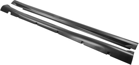 IKON MOTORSPORTS, Side Skirts Extension Compatible with 2020-2023 Dodge Charger Widebody, SRT Hellcat Widebody Style PP Polypropylene Unpainted Black Rocker Panel Splitter Side Underbody Spoiler 2PCS in Saudi Arabia