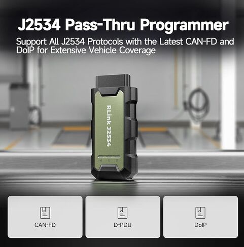 أداة إعادة برمجة TOPDON RLink J2534، مبرمج J2534 عالي السرعة، أداة إعادة برمجة وتشخيص OEM، تدعم J2534/D-PDU/CAN-FD/DoIP، أكثر من 17 علامة تجارية للمركبات مدعومة in Kuwait