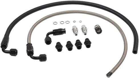 6AN Power Steering Pump Hose Kit 25 Inch Long Fits GM Type II C10 LS Swap in Kuwait