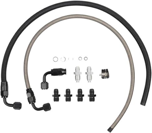 6AN Power Steering Pump Hose Kit 25 Inch Long Fits GM Type II C10 LS Swap in Kuwait