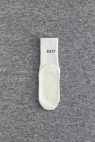 Pilates Grip Socks for Women – Non Slip Yoga & Barre Crew Socks with Grippers, Sticky Hospital Socks, 3 Pairs Multi Color Pack in Saudi Arabia