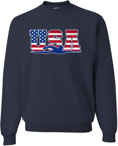 سويت شيرت رياضي بشعار Wild Bobby Team USA Sports Stars Stripes in Saudi Arabia