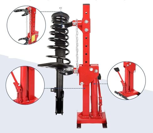ضاغط زنبركي هيدروليكي، أقصى طول 570 مم وشوط 360 مم، أداة ضغط زنبركية ملفوفة احترافية لإصلاح ممتص الصدمات، خدمة تعليق السيارة - أداة صناعية 26 كجم in Kuwait