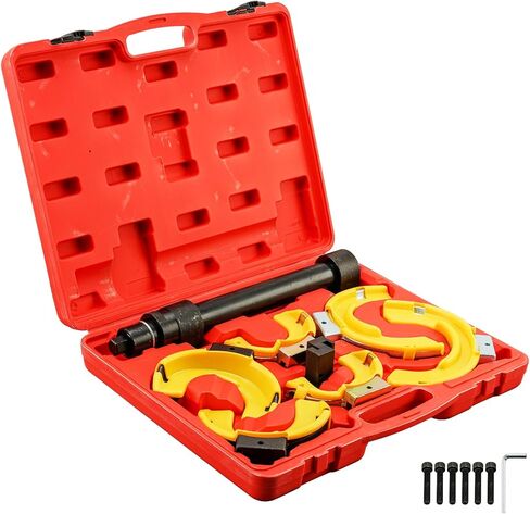 KAX Universal Interchangeable Fork Strut Spring Compressor Kit MacPherson Coil Spring Compressor Tool Set for Safe Strut Removal & Installation in Saudi Arabia