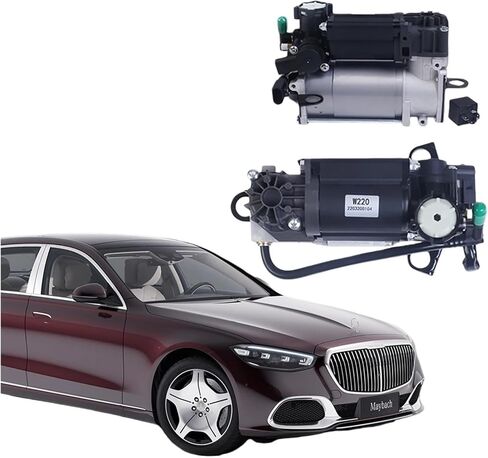 2203200104 Airmatic Air Ride Suspension Compressor Pump Compatible With Mercedes Benz E/S Class 2000-2009 W211 C219 S211 E550 S430 S50 in Kuwait