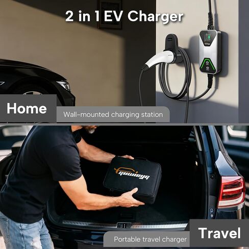 Type 2 EV Charger CEE 7.2KW 5M 8-32A Adjustable Current Type2 Portable Electric Car Charger for IEC 62196 PHEV/EV in Kuwait