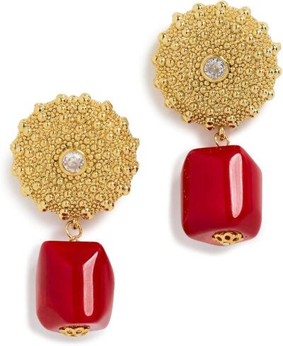 Maison Irem Women's Solea Earrings, Red, One Size in Kuwait