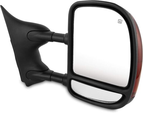 AKKON - Fit 99-07 F250/F350/F450/F550 SuperDuty 01-05 ضبط طاقة النزهة كهرماني LED إشارة سحب مرآة للركاب الأيمن in Saudi Arabia