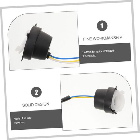 Motorcycle Headlight Wiring Harness Durable Dual Claw Light Socket for Pedal Motorcycles Electric Vehicles Easy Installation Motorcycle Accessory in Saudi Arabia