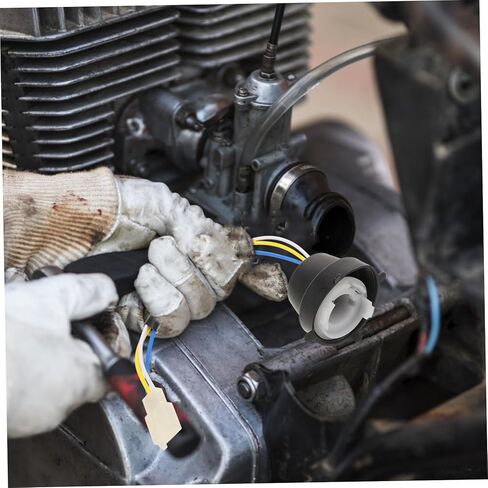 Motorcycle Headlight Wiring Harness Durable Dual Claw Light Socket for Pedal Motorcycles Electric Vehicles Easy Installation Motorcycle Accessory in Saudi Arabia