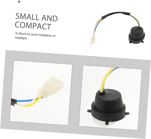 Motorcycle Headlight Wiring Harness Durable Dual Claw Light Socket for Pedal Motorcycles Electric Vehicles Easy Installation Motorcycle Accessory in Saudi Arabia