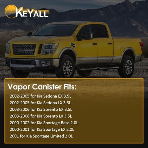 علبة بخار تحل محل OE 0K07A13970 متوافقة مع 2002-2005 لكيا سيدونا EX 3.5L؛ 2002-2005 لكيا سيدونا LX 3.5L؛ 2003-2006 لكيا سورينتو EX 3.5L in Saudi Arabia