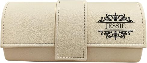 Personalized Glasses Case Custom Sunglasses Case Name Leather Soft or Hard Eyeglasses Casket Gift for Mens Women in Saudi Arabia