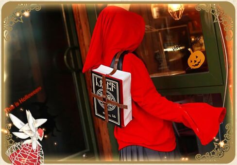 GK-O Anime Cosplay Magic Book Canvas PU Shoulder Bag Cross Body Bags Unisex Backpack in Kuwait