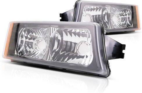 KarParts360 لـ 2003 2004 2005 2006 تشيفي سيلفرادو 1500 بدوره إشارة/مصباح إيقاف السيارة زوج السائق والركاب المصابيح الجانبية تباع بشكل منفصل DOT معتمدة لـ GM2520185 | 15199556 in Saudi Arabia