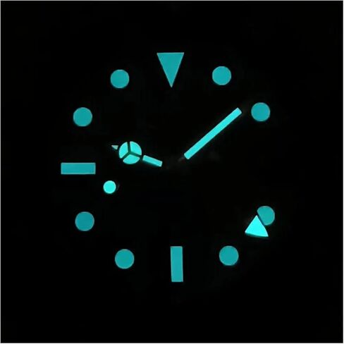 28.5mm GMT Watch Dial+Hands Set with BGW9 Blue Lume, Compatible for NH34 Movement, Replacement Watch Accessories for Custom Watch Assembly in Saudi Arabia