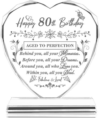 100th Birthday Gifts for Women Men, Laser Crystal Heart 100th Birthday Decorations Ideas, Happy Birthday Gifts for 100 Year Old Men Women Husband Wife Mom Dad Grandma Grandpa in Kuwait
