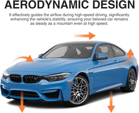 4 قطع من سبويلر مصد الشفاه الأمامي متوافق مع طراز 2015-2020 BMW F80 M3 F82 M4 F83 M4 MP، ملحقات طقم هيكل السيارة مقسم الشفاه الأمامي (ألياف الكربون) in Saudi Arabia