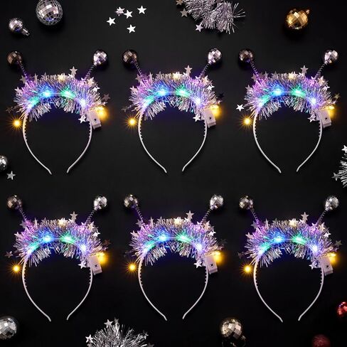 Juexica Monster Party Supplies, Colorful Fur Alien Headbands for Birthday Party Headwear Costume Accessories in Saudi Arabia