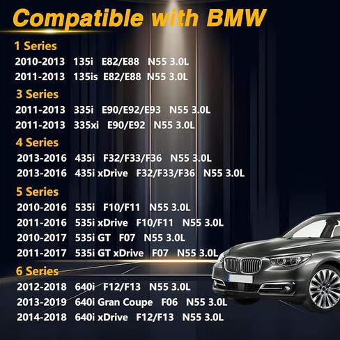 خرطوم تنفيس علبة المرافق، خرطوم تهوية علبة المرافق للمحرك متوافق مع BMW X1 X3 X4 X5 X6 135i 335i 435i 535i 640i N55 3.0L استبدال #: 11127584128 in Saudi Arabia