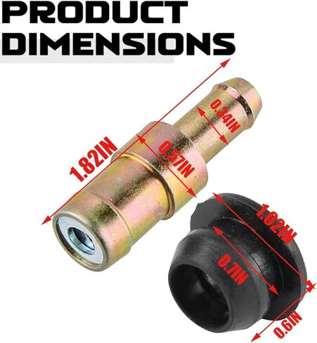 PCV Valve + Grommet Kit for Toyota Pickup 4Runner 2.4L 3.0L V6 1985-1995 for Lexus LX450 12204-35040 90480-18001 1220435040 9048018001 in Kuwait