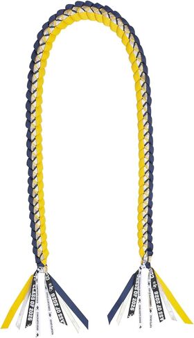 TFTAFAN Graduation Ribbon Leis 2024 Graduation Leis Necklace Congrats grad Graduation Necklace Braided Necklace with class of 2024 tassels Graduation Gift Party Accessories for Women and Men in Kuwait