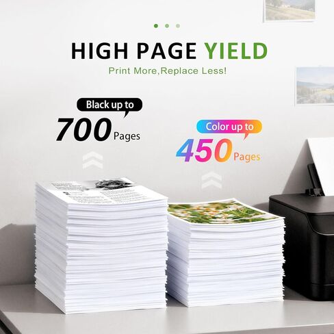 خراطيش حبر AURASKY 67XL حزمة كومبو باللون الأسود/اللون متوافقة مع حبر الطابعة HP Ink 67 XL لحبر HP DeskJet 2700 2700e 2755e 2800 2855e 4155e 4255e 2852e Envy 6055e 6000 6455e (عبوتان) in Kuwait