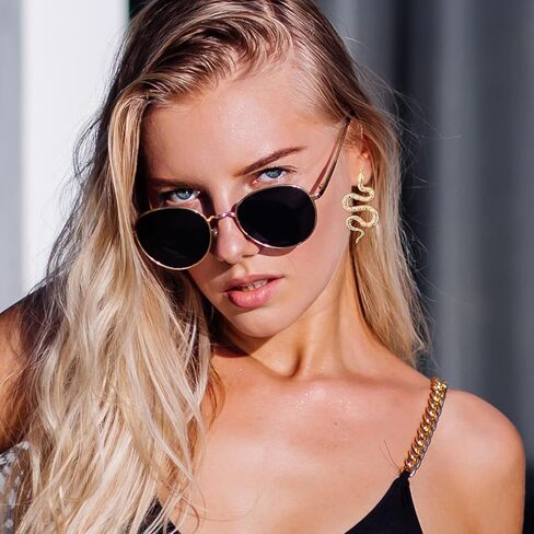 Halloween Snake Earrings for Women Gold Snake Earrings Silver Snake Stud Earrings Punk Snake Earrings Gothic Jewelry Halloween Costume Accessories in Saudi Arabia