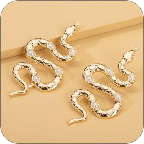 Halloween Snake Earrings for Women Gold Snake Earrings Silver Snake Stud Earrings Punk Snake Earrings Gothic Jewelry Halloween Costume Accessories in Saudi Arabia