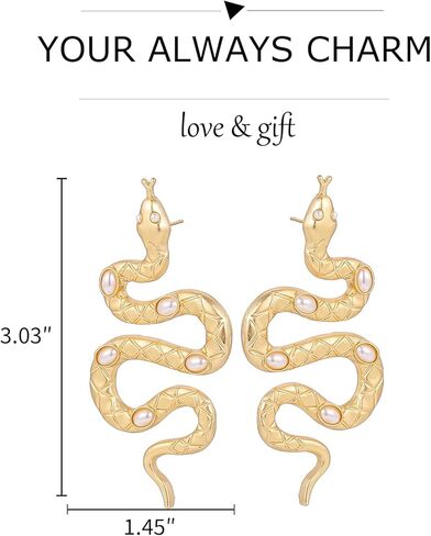 Halloween Snake Earrings for Women Gold Snake Earrings Silver Snake Stud Earrings Punk Snake Earrings Gothic Jewelry Halloween Costume Accessories in Saudi Arabia
