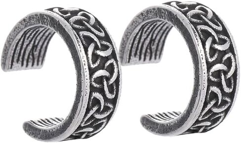 Celtic Knot Ear Cuff Earrings, Trinity Knot Clip on Earrings, Stainless Steel Witches Knot Non Piercing Earrings for Women Men in Saudi Arabia
