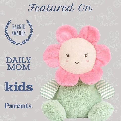 MON AMI Soft Baby Rattle Toy Set of 2 Pcs – 6", Flower Shaped Plush Stuffed Rattle for Newborns, Babies, Sensory Development Toys for Infants & Toddlers in Kuwait